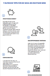 Infografik WMS Auswahl Lagerverwaltungssoftware Tipps Informationen